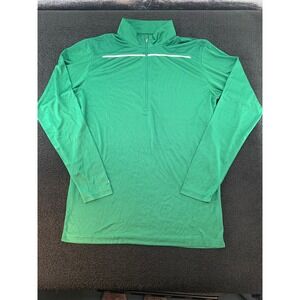 Holloway Adult Performance Quarter Zip Pullover Long Sleeve‎ Green M